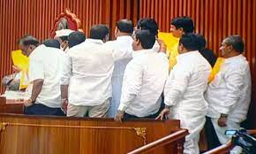  Suspension Of 14 Tdp Members From Ap Assembly-TeluguStop.com