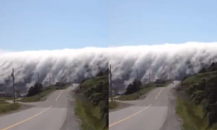  Viral Amazing Video To Clouds Touching Sky Details, Clouds, Viral Latest, News V-TeluguStop.com