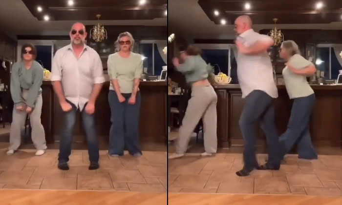  The Whole Family Dances Like A Mold Video Goes Viral! Dance Video, Family Dance,-TeluguStop.com