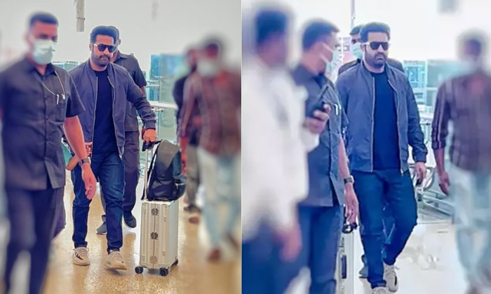  Junior Ntr Stylish Look Japan Viral Photos, Rrr Promotions, Ram Charan, Rrr, Raj-TeluguStop.com