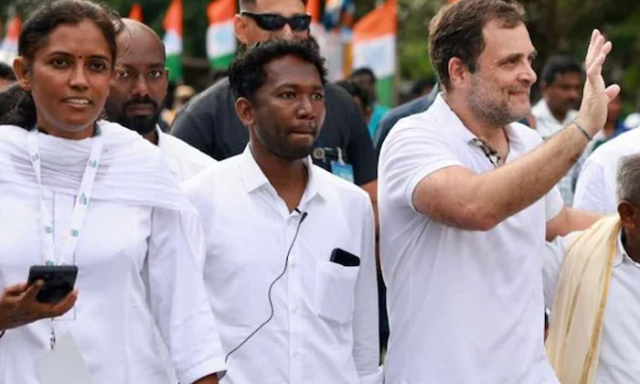  Rahul Beat The Drum Enthusiastically In The Padayatra Rahul Gandhi, Bharat Jodo-TeluguStop.com