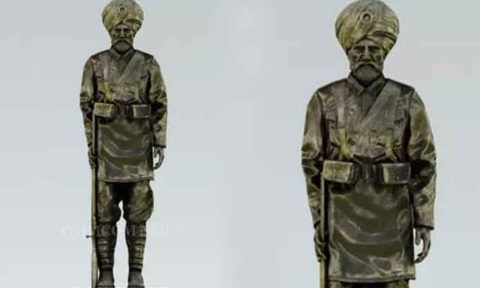  Statue Put Up In Britain's Victoria Park To Honour Sikh Soldiers In World Wars,s-TeluguStop.com