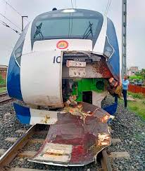  Another Accident For Vande Bharat Express-TeluguStop.com