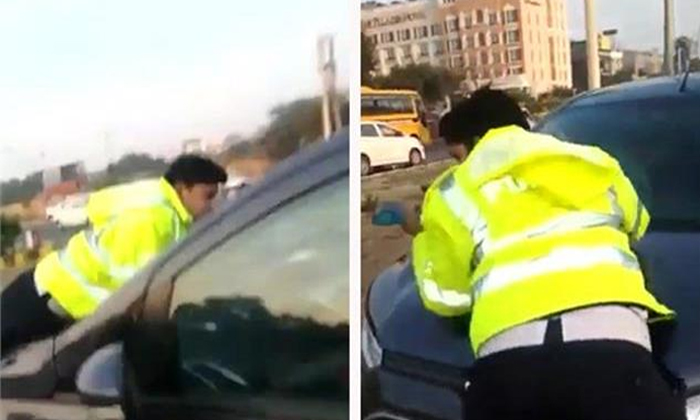  Gurugram Traffic Police Dragged Over 50 Meters By Suv Driver Details, Gurugram,-TeluguStop.com