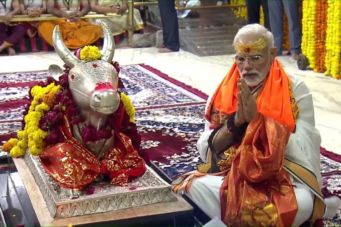  Prime Minister Modi Dedicated 'mahakal Lok' To The Nation...!-TeluguStop.com