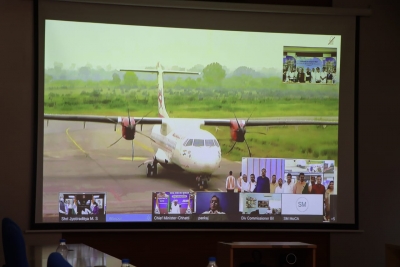  Scindia Inaugurates Direct Flight Between Bilaspur, Indore-TeluguStop.com