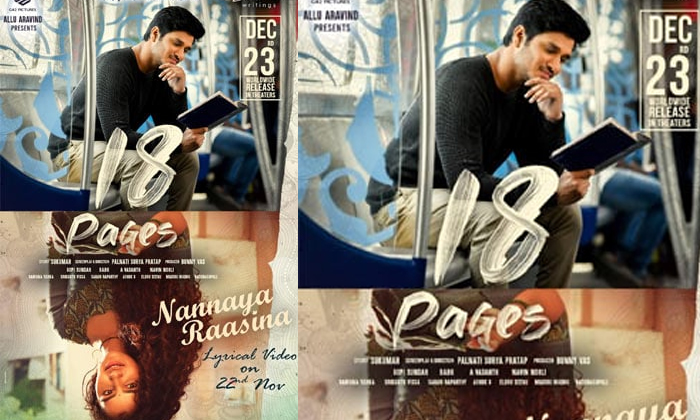 Nikhil's 18 Pages Movie First Single Update, 18 Pages Movie, Nikhil Siddharth, K Nikhil's 18 Pages Movie First Single Update, 18 Pages Movie, Nikhil Siddharth, K-TeluguStop.com