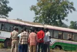  Rtc Bus Overturns In Vikarabad District.. One Killed-TeluguStop.com