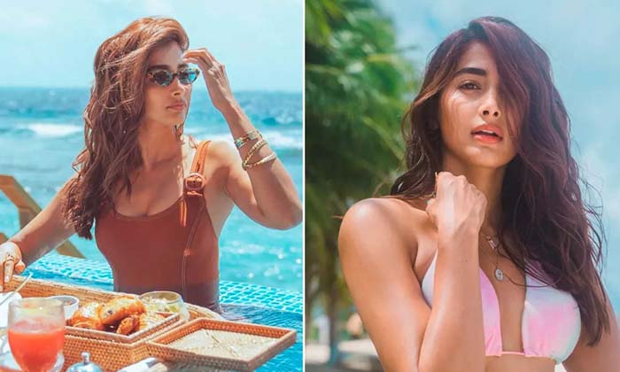  Pooja Hegde Hot Show Trowback Photo , Butta Bomma, Maldives,pooja, Pooja Hegde-TeluguStop.com