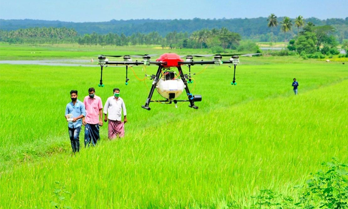  Central Government To Provide Farmers Drones On Subsidy Price Details, Drone, Fa-TeluguStop.com