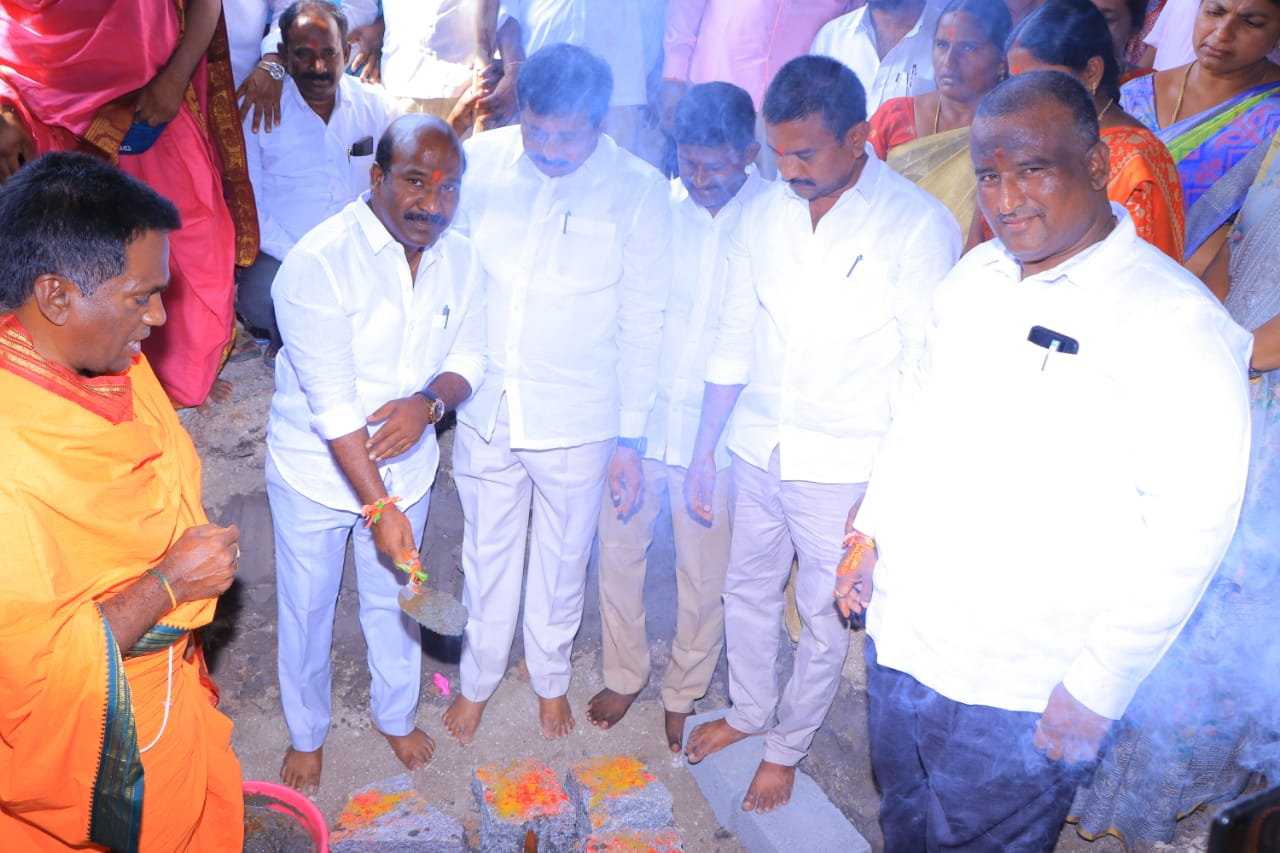  Mla Chirumurthy Bhoomi Pooja For 100 Bed Hospital-TeluguStop.com