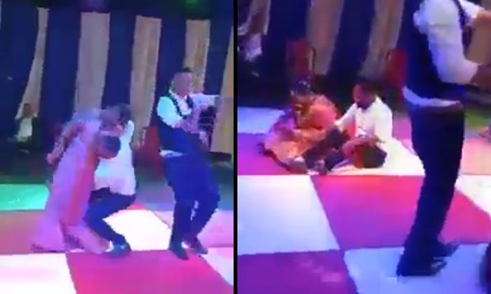  He Wanted To Dance With His Wife While Everyone Was Watching And He Fell-TeluguStop.com