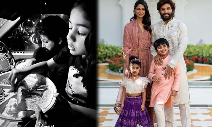 Allu Arjun With His Daughter Allu Arha Viral Pic, Allu Arjun, Allu Arha, Viral P Allu Arjun With His Daughter Allu Arha Viral Pic, Allu Arjun, Allu Arha, Viral P-TeluguStop.com