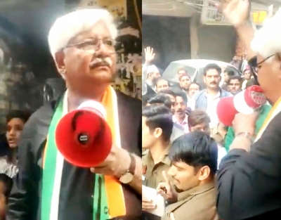  Ex-congress Mla From Okhala Held For Assaulting Delhi Police Cops-TeluguStop.com