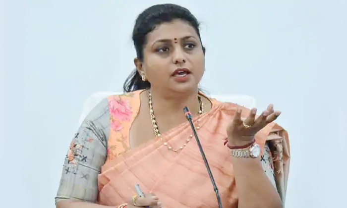  Minister Roja Fires On Chandrababu Naidu And Pawan Kalyan, Minister Roja ,chandr-TeluguStop.com