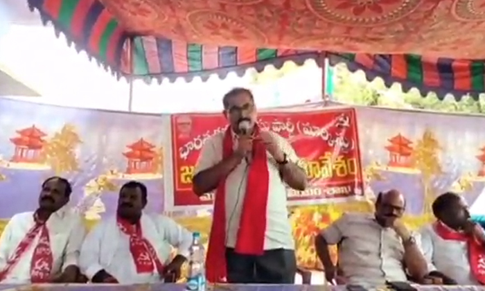  Tammineni Veerabhadram Shocking Comments In Mutthagudem Cpm Leaders Meeting, Tam-TeluguStop.com