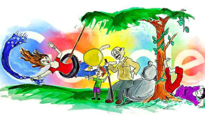  A Child's Amazing Talent Google Doodle Winner Is Known , Google Doodle,viral Lat-TeluguStop.com