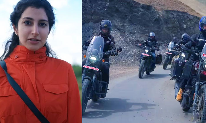  Brahmani Undertook The Trip As A Bike Rider The Video Has Gone Viral Brahmani Bi-TeluguStop.com