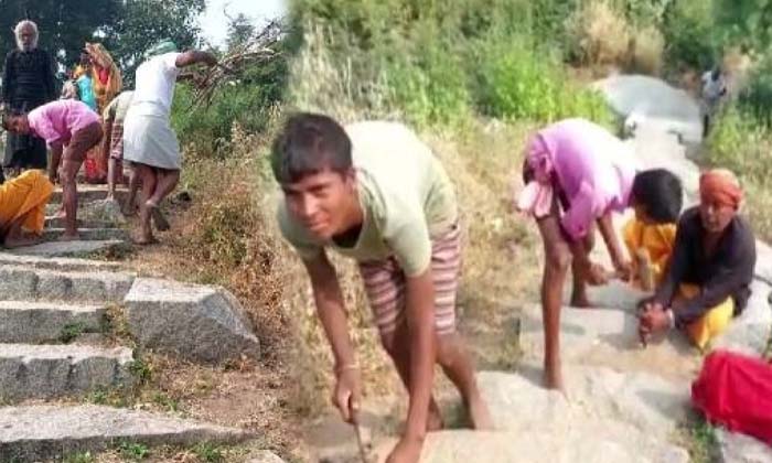  A Man Who Did This Work For The Temple On The Hill ,temple Hill ,  Ancient Templ-TeluguStop.com