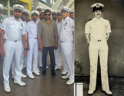  Chiranjeevi Goes Down The Memory Lane With Naval Cadet Pic-TeluguStop.com