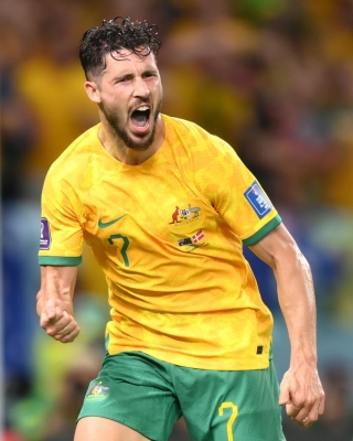  Fifa World Cup: In A Day Of Upsets Australia Shock Denmark To Qualify For Knocko-TeluguStop.com