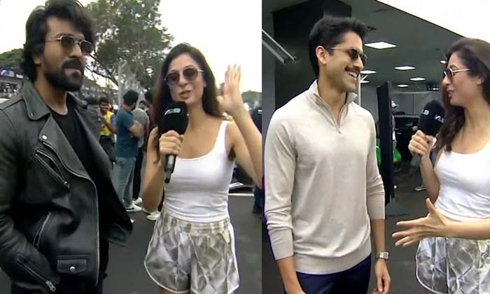  Ram Charan And Naga Chaitanya Spotted At Indian Racing League Video Goes Viral N-TeluguStop.com