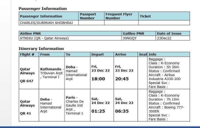  Nepal Deports Charles Sobhraj To France-TeluguStop.com