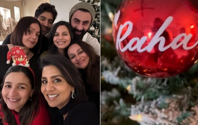  Ranbir-alia's Christmas Celebrations Feature Daughter Raha In An Interesting Cam-TeluguStop.com