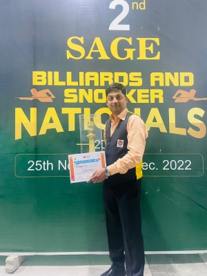  Seasoned Brijesh Damani Wins His Maiden National Billiards Title-TeluguStop.com