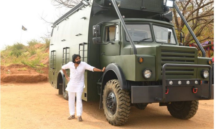  A Special Vehicle Is Being Prepared For Pawan Kalyan's Trip ,special Vehicle, Pa-TeluguStop.com