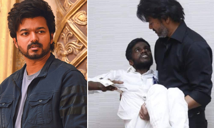 Thalapathy Vijay Meets Fans Club Members Pic Goes Viral Details, Thalapathy Vija Thalapathy Vijay Meets Fans Club Members Pic Goes Viral Details, Thalapathy Vija-TeluguStop.com