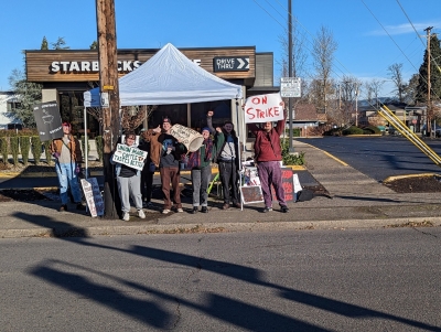  Workers Of About Us Starbucks Stores Begin 3-day Walkout-TeluguStop.com