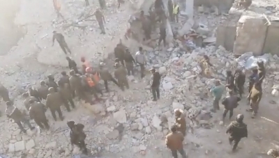  11 Killed After Building Collapses In Syria-TeluguStop.com