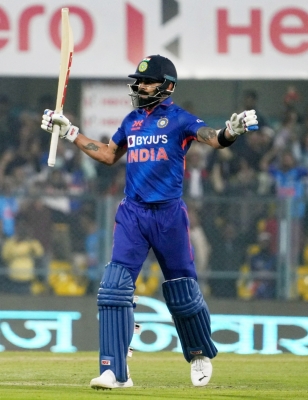  1st Odi: Kohli's 45th Century; Rohit, Gill Fifties Propel India To 373/7 Against-TeluguStop.com