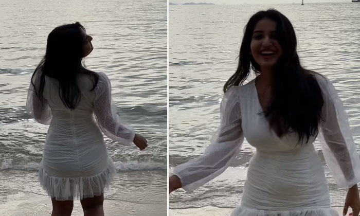  Ananya Nagalla Was Aroused By Her Beauty On The Sea Shore Netizens Doing Terribl-TeluguStop.com