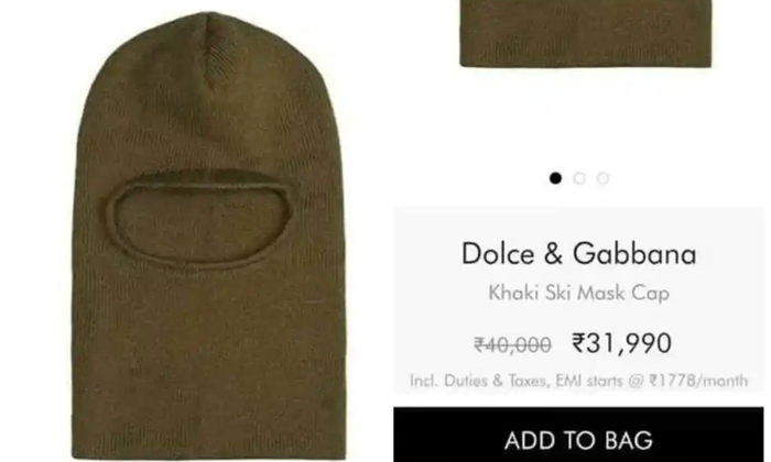  Dolce And Gabbana Selling Monkey Cap Worth 32000 Rupees Details, Luxury Brand He-TeluguStop.com