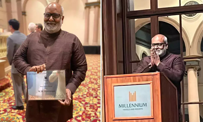  Rrr Music Director Keeravani Received Another Prestigious Award In America-TeluguStop.com