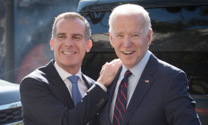  Us President Joe Biden Renominates Eric Garcetti As Envoy To India Details, Us P-TeluguStop.com