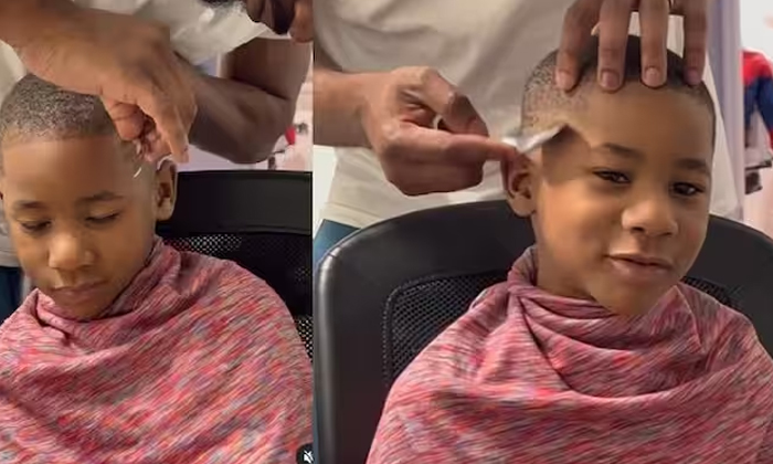  Viral See How He Does The Amazing 'hair Cutting' With A Spoon , Spooon, Hair Cut-TeluguStop.com