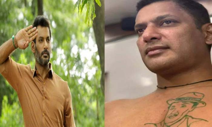  Vishal, Who Has A Cm Tattoo On His Chest Is He Ready For Political Entry ,vishal-TeluguStop.com