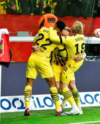  Bundesliga: Dortmund Down Bayer Leverkusen-TeluguStop.com