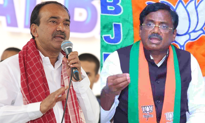 Cold War Between Telangana Bjp Leaders Vivek Venkata Swamy And Mla Etela Rajende Cold War Between Telangana Bjp Leaders Vivek Venkata Swamy And Mla Etela Rajende-TeluguStop.com
