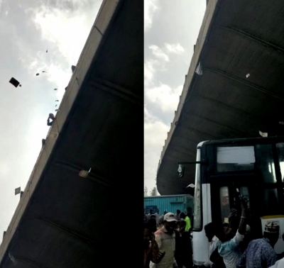  Man Flings Currency Notes Off Bengaluru Flyover, Faces Case (lead)-TeluguStop.com