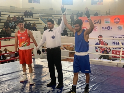  Men's National Boxing C'ships: Gaurav, Hussamuddin And Biswamitra Register Comma-TeluguStop.com