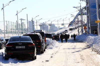  Over 100 Traffic Accidents Amid Heavy Snowfall In S.korea-TeluguStop.com