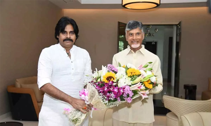  Pawan Kalyan And Chandrababu Naidu To Share Seats Details, 2024 Elections, Chand-TeluguStop.com