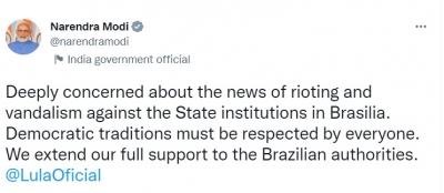  Pm Mofi Expresses Concern Over Brazil Riots-TeluguStop.com