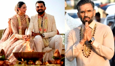 Suniel Shetty Pens Heartfelt Note For Athiya Shetty, Kl Rahul After Their Weddin Suniel Shetty Pens Heartfelt Note For Athiya Shetty, Kl Rahul After Their Weddin-TeluguStop.com