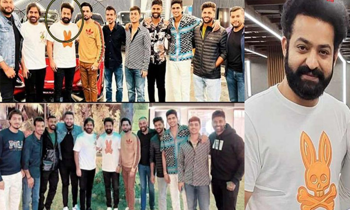  Team India Cricketers With Junior Ntr Photo Going Viral Details, Team India Cric-TeluguStop.com
