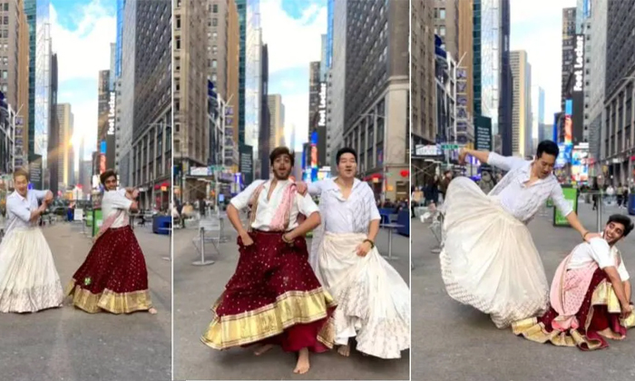  Two Boys Dance For Dolare Dola Song On New York Streets Video Viral Details, Da-TeluguStop.com